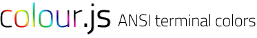 colour.js - ANSI terminal colors